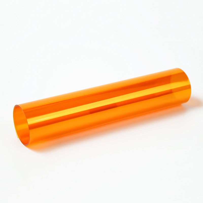 橙色透明PVC硬片